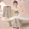 Conjunto de Pijama de Tres Piezas para Niño, Verano Delgado de Manga Corta, Dibujo Animado de Bebé Niño, Ropa de Casa para Niños Medianos y Grandes