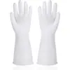 Guantes para lavar platos de uso doméstico fabricante al por mayor PVC impermeables para hacer las tareas del hogar limpieza correr por ríos y lagos puesto callejero guantes de plástico y acero engrosados