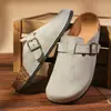 Sapatos Birkenth Masculinos Verão Clássico Vintage Versátil Casuais Para Usar Por Cima Sapatos Birkenth de Solado Macio Antiderrapantes Resistentes ao Desgaste Chinelos Baotou
