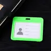 Portatarjeta de Identificación de Trabajo con Tapa Abatible Horizontal Portapase de Identificación Estudiantil Lanyard para Tarjeta de Transporte Tarjeta de Identificación de Empleado Tarjeta de Pecho Tarjeta de Fábrica Tarjeta de Campus