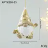 Nuevo Colgante de Plástico con Purpurina Dorada Personajes de Dibujos Animados Decoración para Árbol de Navidad Ventana