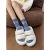 Calcetines Franceses de Media Pantorrilla para Niñas Otoño e Invierno, Calcetines de Algodón Tulipán Sin Costuras, Frescos, Versátiles, a la Moda, Lujo Ligero, Estilo de Niña Trendy Calcetines Largos