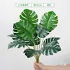 Plantas Verdes de Simulación Nórdica Adornos de Plantas Verdes Flores Artificiales para Sala de Estar Flores Secas Adornos de Planta en Maceta para Escritorio de Oficina Hogar Creativo