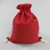 Bolsas de Lino con Cordón al por Mayor para Joyería, Manualidades, Pulseras y Bolsas de Almacenamiento con Impresión de Logo Disponible