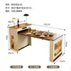 Mesa de comedor con isla estilo crema mesa de comedor con isla integrada retráctil plegable sala de estar hogar apartamento pequeño comedor bar