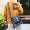 Bolso bandolera informal de gran capacidad para hombre, bandolera de lona tamaño A4, de tela Oxford, mochila deportiva horizontal, bandolera