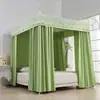 Cortina de Cama Opaca para Dormitorio del Hogar, Mosquitero de Tres Puertas de Pie, Dosel de Cama Opaco Estilo Princesa de Palacio, a Prueba de Mosquitos para Viviendas de Alquiler