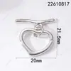 Fecho de Colar/Pulseira Coração com Fecho OT Banhado a Cobre em Ouro Real 18K Acessórios de Joias DIY de Alta Qualidade Vintage