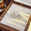 Aretes Perla Aguja de Plata Coreana Plata Esterlina de Alta Gama Retro Europeos y Americanos Aretes de Verano Nicho para Mujer Lujo Accesible