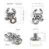 Accesorios de Concha Estilo Gótico Punk, Remaches, Decoraciones de Calavera para Cinturón de Cuero, Tachuelas para Zapatos, Tachuelas para Sombreros, Accesorios