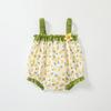 Ropa de Bebé Bolsa de Verano Ropa de Pedos Clase A Recién Nacido Tirantes Finos Algodón Puro Ropa Corporal Ropa para Gatear de Bebé Niña