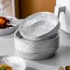 Caixa de almoço de lata tigela de papel de lata tigela descartável recipiente de embalagem para takeaway caixa de alumínio redondo folha de almoço embalagem atacado