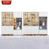 Mueble de aluminio de estilo moderno para el hogar, con combinación de puertas de vidrio, expositor multifuncional, armario auxiliar de aleación de aluminio para comedor y vinos.