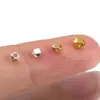 Cobre Chapado en Oro de 18 Quilates Rombos Poligonales Cuentas Serie Geométrica DIY Pulsera de Nicho Cuentas Sueltas Accesorios para Joyería