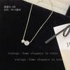 Moderna cadena para la clavícula de lujo ligero, elegante, con forma de mariposa y flor, y concha, para mujer, combinable, estilo ins de alta calidad en oro