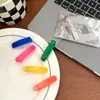 Nueva Corea del Sur Color Gelatina Frito Fuego Lindo Triángulo Ola Punto Pasador Pinza para Flequillo Lateral Pinza Rompedora Infantil Todo-partido