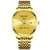 Reloj de hombre personalizado, duradero, con diseño de explosiones transfronterizas, elegante, para estudiantes de negocios, calendario de acero, resistente al agua, de cuarzo.