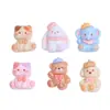 Muñecas de Animales Lindas Dibujos Animados Hechas a Mano Bricolaje Pegamento de Crema Resina Accesorios Pequeños Hebilla para Zapatos con Agujero Materiales para Joyería Venta al por Mayor