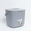 Bote de Basura de Escritorio para el Hogar con Drenaje, Cesto de Almacenamiento para Desechos, Cesto para Desechos Doméstico con Tapa