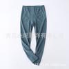 Pantalones de otoño de polar para hombre, pantalones cálidos de una pieza sin costuras para hombre, pantalones ajustados de algodón y lana, leggings de otoño e invierno.