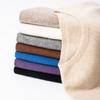 Procesamiento Personalizado Suéter de Lana Fino de una Pieza sin Costuras Hombro Caído para Mujer Nuevo Otoño Temprano Top de Punto Holgado Cuello Redondo