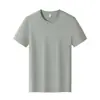 Camisetas para Homens e Mulheres, 80 Unidades de Algodão de Fibra Longa, Camisetas Lisas de Verão de Alta Qualidade com Gola Redonda, Tops Casuais e Versáteis de Manga Curta