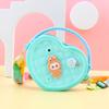 Moda Pêssego Coração Caverna Bolsa Pequena Amor Crossbody Bolsa de Armazenamento Portátil Bolsa de Moedas de Silicone Cosmético