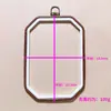 Aro de Bordado Antigo Mais Vendido Internacionalmente Ferramentas de Bordado Manual DIY Aro de Bordado com Grão de Madeira de Imitação Redondo Oval Vintage Decorativo