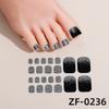 Adesivos de Unha e Pé Europeus e Americanos Transfronteiriços Zhengxiang, Glitter de Cor Sólida, Adesivos de Nail Art de Luxo Leve, Adesivos de Dedo do Pé de Cobertura Total, Lote Misto, Iridescente