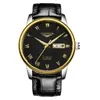 Guanqin 16058 Relógio de Pulso Fashion Luminoso com Calendário Masculino Recortado Totalmente Automático Mecânico Marca Relógio à Prova d'Água Pode