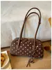 Bolsa de almohada de lunares de alta calidad, elegante, para comercio exterior, para mujer, nueva bolsa de bolos retro de nicho, bolso de hombro debajo del brazo, moderno