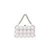 Bolso de Cena Transfronterizo Bolso Clutch Europeo y Americano Retro Bolso de Hombro Cruzado de Moda Bolso de Mano Moderno Bolso de Cadena Simple para Mujer