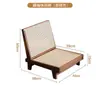 Cadeira Chandigarh Madeira Sólida Rattan Mesa Tatami e Cadeira Combinação Varanda Janela Sacada Individual Casual Pequena Mesa de Chá Cadeira com Encosto