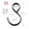 En stock gancho S de anillo cerrado de metal gancho S de hierro acero inoxidable gancho S gancho para colgar gancho transfronterizo