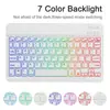 Adequado para Samsung Taba9Pus 11 polegadas Teclado Bluetooth Capa Protetora S9Fe A8 X205 Capa de Couro Teclado Colorido
