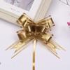 Laço de lã de neve médio 30# Cross-Border, flor de mão, macaron, flor lisa, decoração de presente de Natal, flor