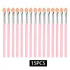 Pincel de sombra de ojos de esponja individual dos colores corazón de goma algodón pincel Halo para ojos palo de sombra de ojos de esponja herramientas de maquillaje de belleza al por mayor