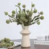 Venta Caliente Transfronteriza Juego de 6 Piezas Pelota Dorada Tenis de Mesa Crisantemo Flor Artificial Adornos de Decoración para el Hogar Boda Venta al por Mayor de Alta Gama