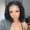 Peruca Turbante Europeia e Americana 2025 Peruca Europeia e Americana Cabelo Curto Cacheado Feminino Peruca Cabeça Explosiva de Volume Pequeno Africano Cobertura de Peruca em Estoque Cabelo de Geração