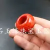 Anel de jade por atacado anel verde seco anel alargado anel de jade sangue de galinha anel de jade anel chave de boca vendas diretas da fábrica