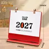 Novo calendário de mesa 2027, calendário planejador Ano do Carneiro, bloco de notas de mesa para trabalho de escritório, calendário decorativo, personalizável com logotipo