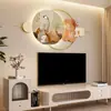 Película Decorativa de Pintura con Forma Especial para Pared de TV y Mural de Pared de Comedor Piedra Laioru Fondo de Arenisca Pintura Colgante de Pared