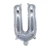 Globos de Foil Plateados de 16 pulgadas con Letras Inglesas A-Z y Números 0-9, Soportan Varios Conjuntos de Combinaciones de Globos de Papel de Aluminio