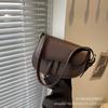 Bolsa Pequena de Ombro Dupla Retro Design de Nicho Francês para Mulheres 2026 Nova Tendência Bolsa de Ombro Estilosa Bolsa Transversal Sela