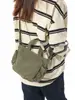 Yuezi Moda Estilo Japonés Casual Bolso Cruzado Pequeño Bolso Tote Unisex Bolso de Mano Elegante Bolso Portátil para Exteriores para Teléfono