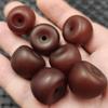 Cuentas fluorescentes flotantes de cera de abejas de agua salada, cuentas sueltas de manzana, cuentas de manzana de cera de abejas antigua naranja artificial, pulsera, collar, accesorios de cuentas de Buda