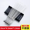 Brochetas para parrilla colgante de barbacoa acero inoxidable 304 brochetas de cordero brochetas para barbacoa brochetas colgantes para horno con gancho brochetas planas brochetas de hierro