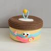 Caixa de Armazenamento de Lanches para Mesa de Escritório Mesa de Centro Sala de Estar Sala de Jantar Brinquedo Armário de TV Cesta de Armazenamento Diversos Cesta de Armazenamento para Banheiro