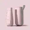Paraguas de Bolsillo tipo Cápsula para Mujer, Recubrimiento Negro Engrosado, Protección Solar, Paraguas Sombrilla, Paraguas Plegable, Doble Uso para Sol y Lluvia, Sombrilla Solar Personalizada al por Mayor