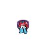 Anillo de Dibujos Animados Transfronterizo Pvc Pegamento Suave Ecológico Acero para Niños Coche Transformador Robot Parche Anillo Decorativo Pequeño